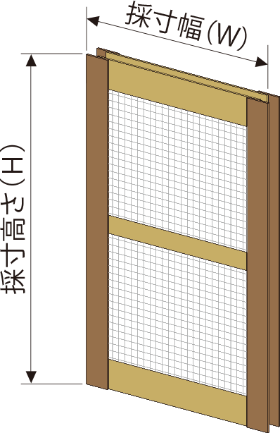 高さと幅の測り方